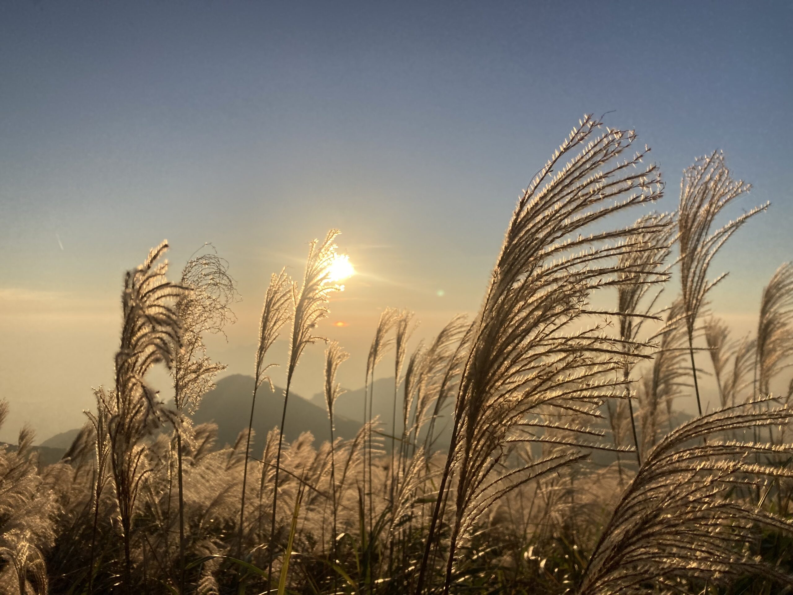 陽明山大屯山夕陽